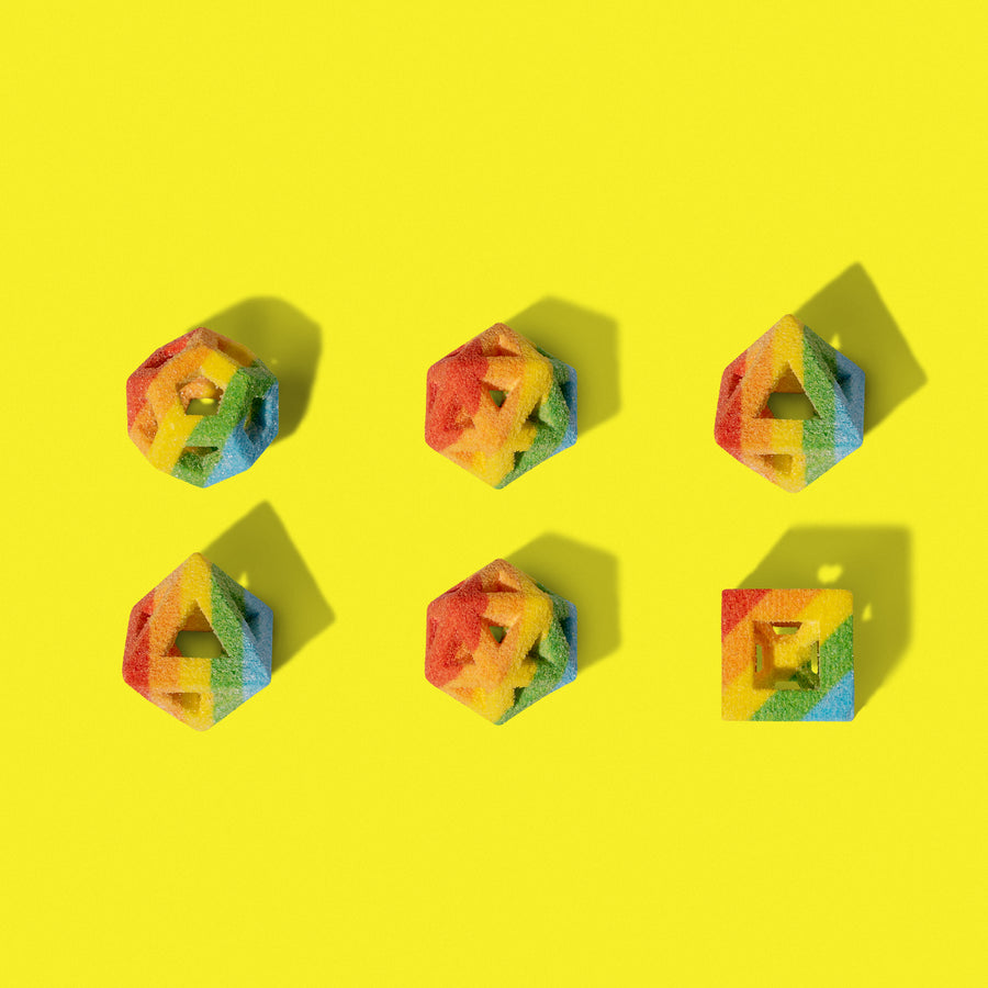 Rainbow Sugar Cubes
